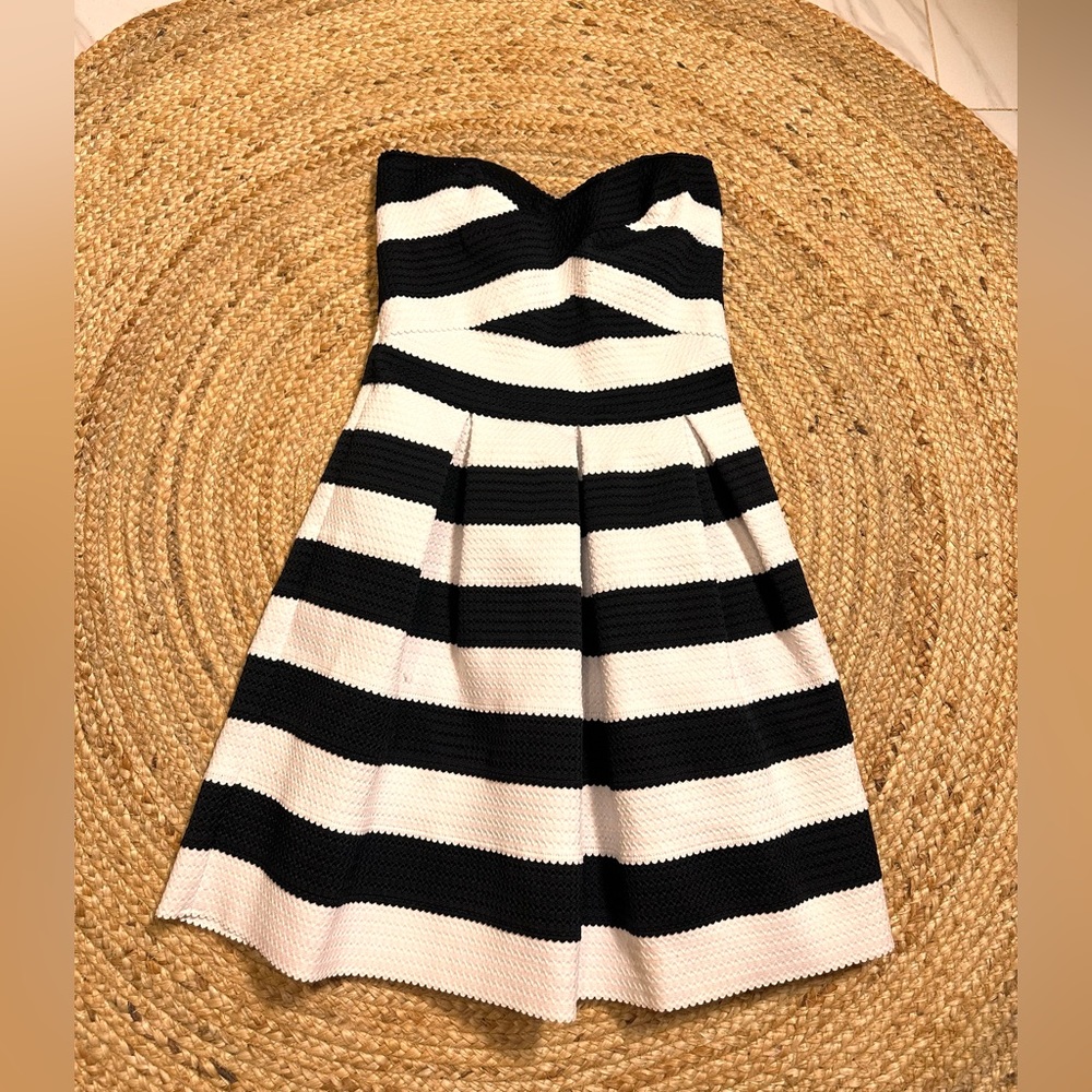 Express Cocktail Striped Structured Black & White… - image 1